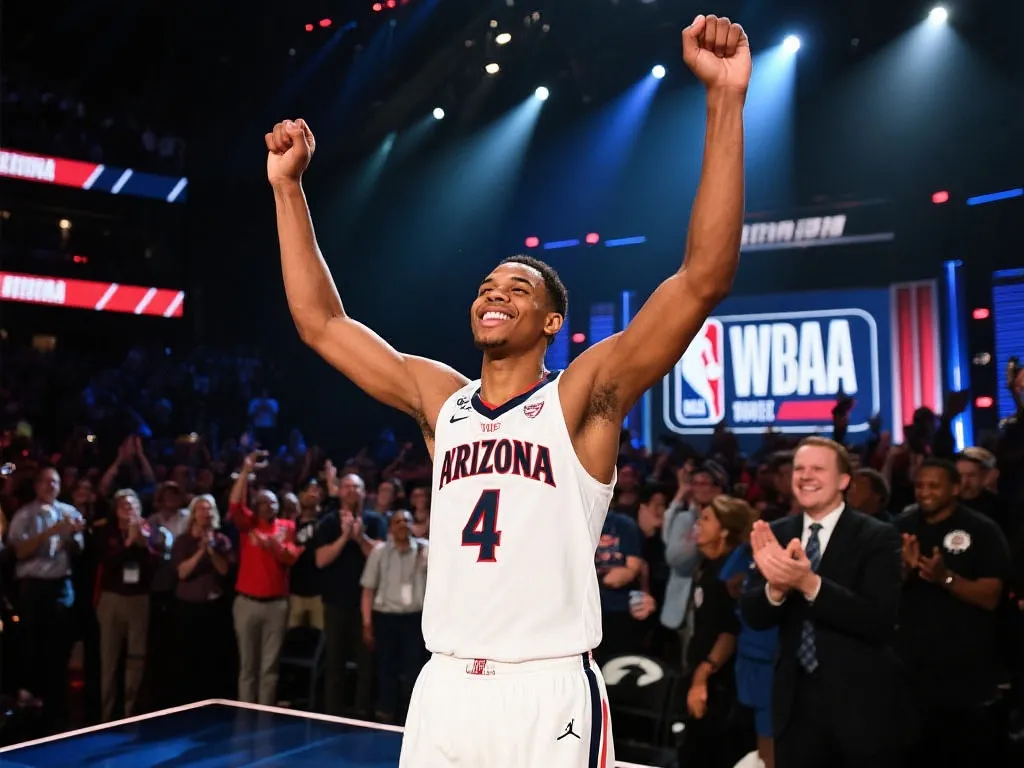 Arizona新秀Bryant在NBA选秀夜庆祝加入骑士队